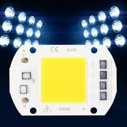 2 шт. AC 220 В высокой мощности Светодиодный чип SMD интегрированный в COB свет Излучатель компоненты 50 Вт лампы бусины
