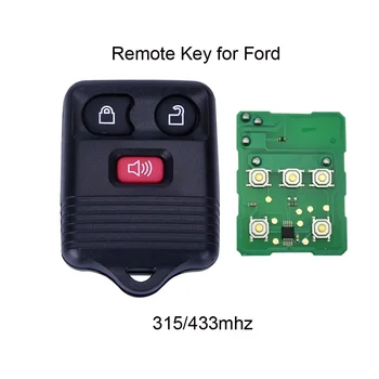 

315/433MHZ 3/4 Buttons Remote Control For Ford Escape F 150 Explorer 2001 - 2007 CWTWB1U345 Car Key transmitter