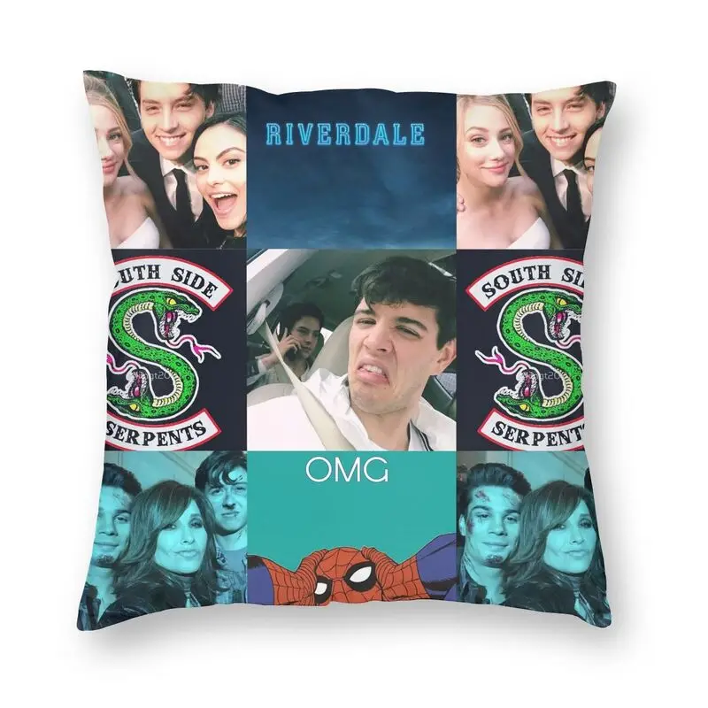 

Riverdale South Side Serpents Square Pillow Case Decoration TV Show Cushions Throw Pillow for Car Double-sided Printing