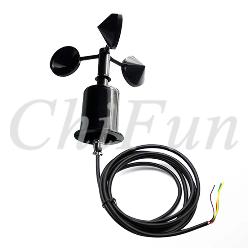 YGC FS 5V/12V/24V Wind speed sensor/transmitter/three cup anemometer