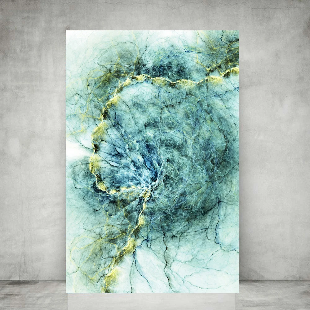 

WANGART Modern Wall Art Abstract Bedroom Print Office Painting Large Blue Abstract Canvas Wall Picture Living Room Home Decor