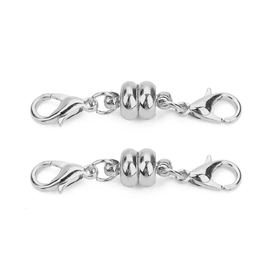 rhodium 10 компл./лот 38*7 мм Медь магнитные застежки с застежками Разъемы для ожерелья Браслеты застежки крючки для вязания крючком DIY ювелирных изделий - Цвет: rhodium