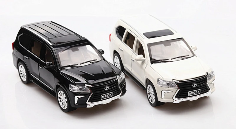 1:24 SUV Высокая симуляция LEXUS 570 модель автомобиля литые Литые и игрушечные транспортные средства с выдвижной спинкой игрушки автомобили подарок для детей Подарки для детей