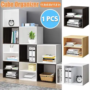 

30x25x30cm 1/2 Layer Wooden Cube Organizer Storage Rack Shelf Cabinet Closet Shelves Household Room Furniture Shoes Cabinet Rack