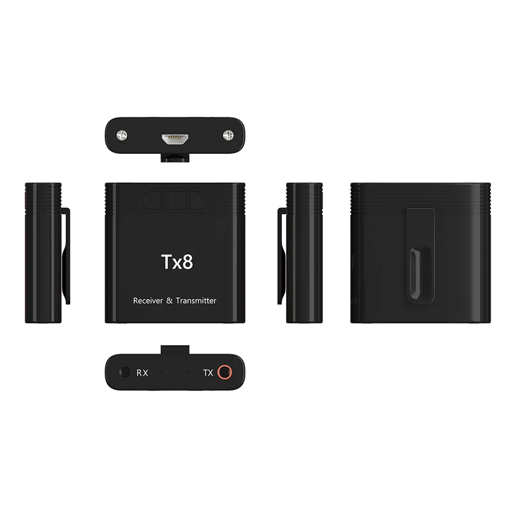 Tx8 2 в 1 Bluetooth 5,0 передатчик приемник аудио адаптер аудио передатчик и приемник для ТВ ПК наушники MP3 Воспроизведение музыки