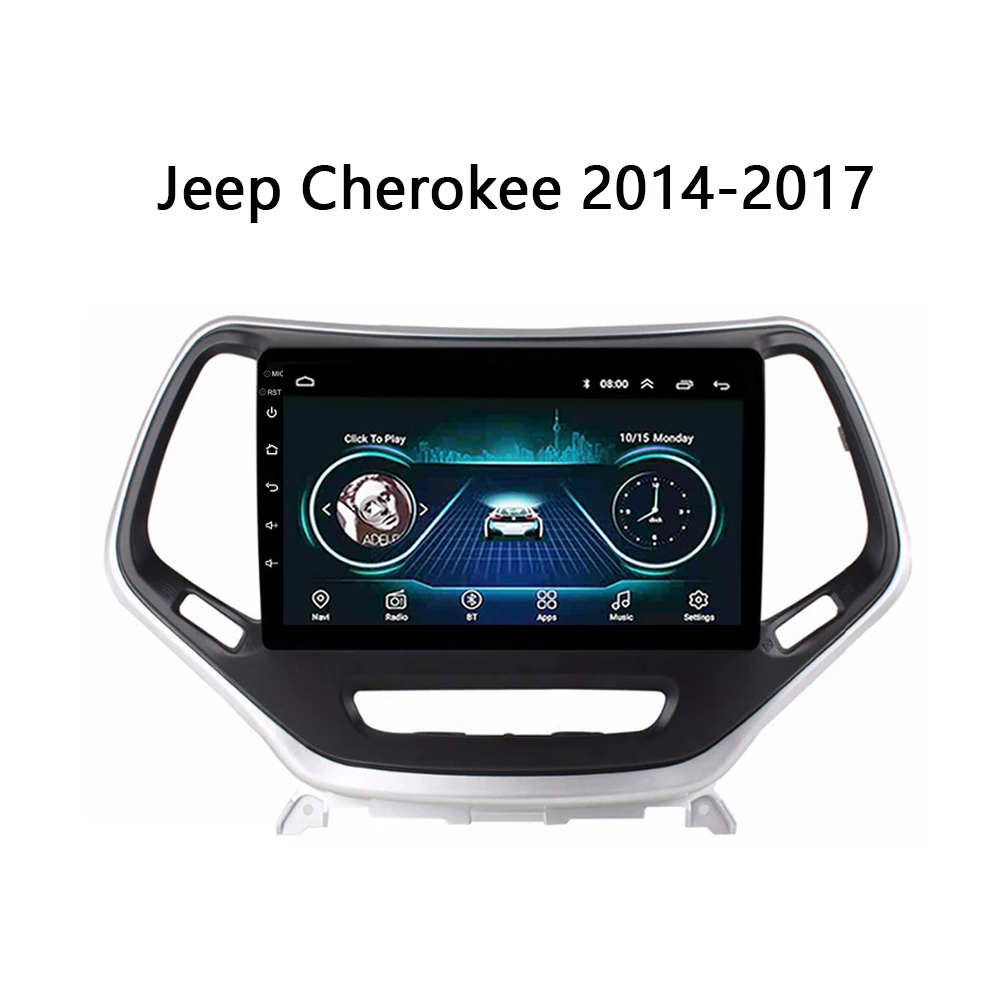 Car radio for Jeep Cherokee 2014 2015-2017 auto DVD Player GPS Navigation Video stereo head multimedia system Mirror link | Автомобили и