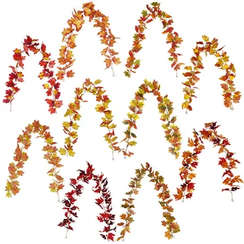 

180cm Artificial Autumn Fall Maple Leaves Garland Hanging Plant Home Party Decor