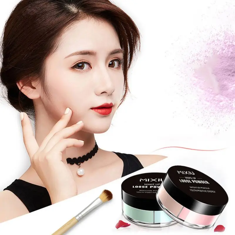 

Brand New 3 Colors Oil-control Loose Powder Long-lasting Waterproof Sweatproof Natural Setting Powder Makeup