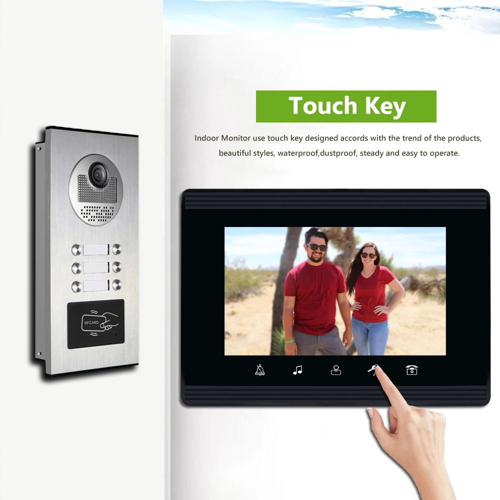 US $136.88 2020 Upgrade Versions 2346 Units Apartment Intercom Video Door Phone Network Cable Connect SingleSupply Id Keyfobs Unlock