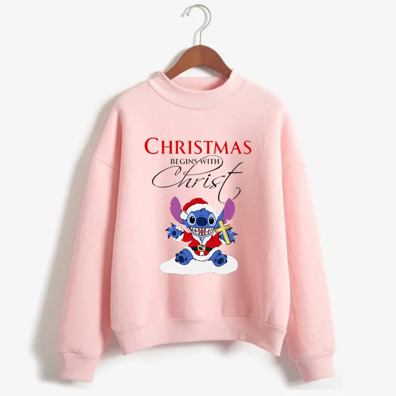 Лило Ститч олень Merry Christmas толстовка женская одежда Harajuku Ститч пуловер эстетический tumblr Топы Camiseta Толстовка