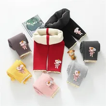 Newborn Baby Pants Baby Girl Pants Winter Plus Velvet Thicken Baby Boy Pants Kids Warmer Leggings Clothes Knitted Trousers