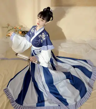 

Chinese Folk Dance Hanfu Dress Retro Tang Dynasty Princess Cosplay Stage Wear Asian Traditional Hanfu Women Fairy Dress DL5368