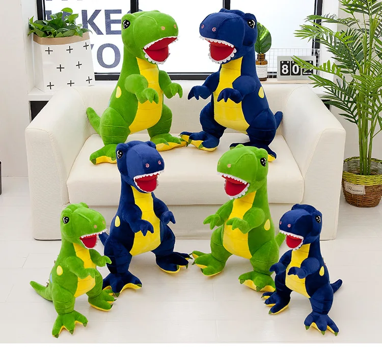 Стиль станция версия T-Rex плюшевая кукла подушка мягкая игрушка динозавр Кукла Детская мультяшная кукла