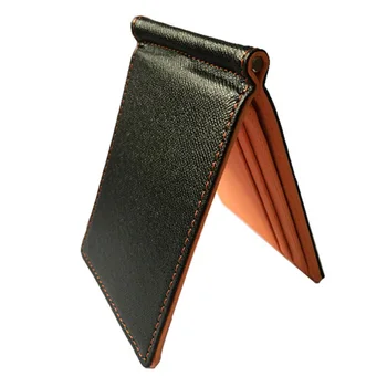 

Solid Square Space Saving With Money Clip Flip Cover Thin Men Wallet Card Gift Portable Multifunction Durable PU Leather Soft