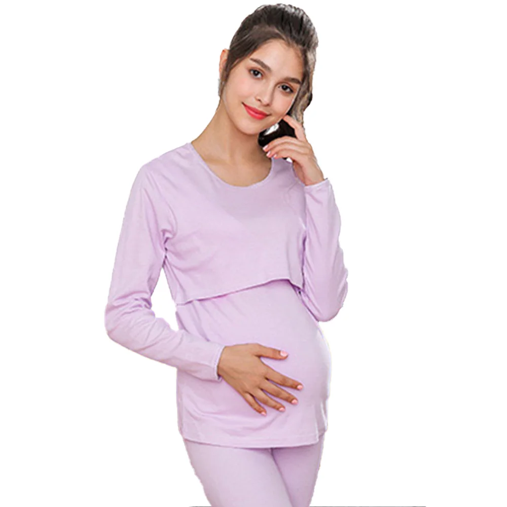 

Casual Womens Pregnant Maternity Clothes Nursing Tops Breastfeeding T-Shirt Pregnancy Maternity Breastfeeding Solid