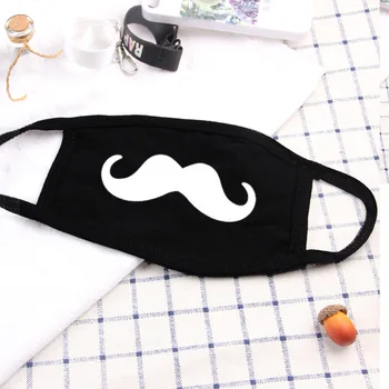

Anime Cartoon Summer Pop Thin Personality Fashion Tide Mask Unisex Black Cotton Cycling Masks