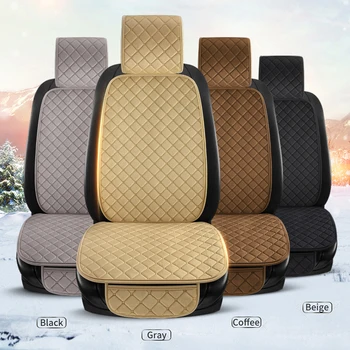 

Plush Car Seat Covers Universal Winter Warm Seat Cushion Pad Mat Protector Automobiles Interior Covers Auto Accessories Styling