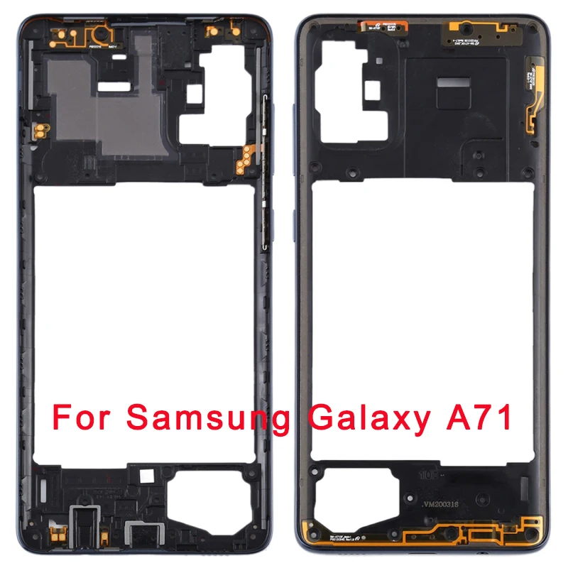 Cornice Centrale Piastra Castone Per Samsung Galaxy A71, Cornice Centrale Piastra Lunetta Per Samsung Galaxy A71 5G Sm-A716