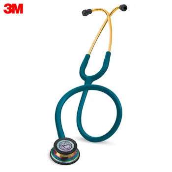 

Stethoscope 3M 5803 5809 5807 Littmann Classic III, 69 cm Health Care Household Health Monitors medical diagnostic device for auscultation listening to sounds Сhildren baby kids Black Chocolate sea wave phonendoscope