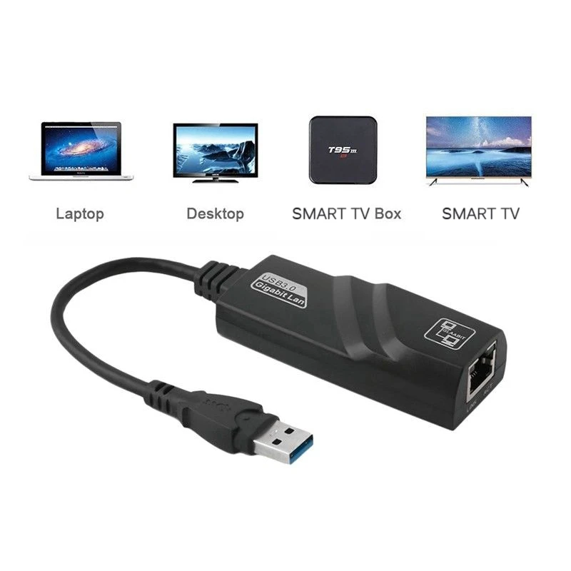 USB RJ45, adaptador de red LAN Ethernet Gigabit 10/100/1000 Mbps, conector USB, adaptador de red rápido y y cables de ordenador| - AliExpress