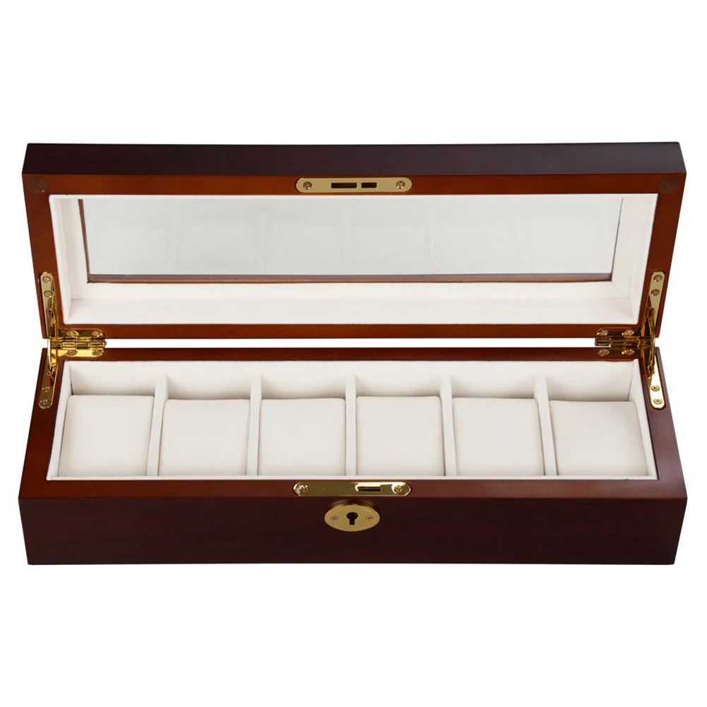 

Durable Fashion Wood Organizer Lightweight Luxury Gifts Jewelry Storage Watch Case Protective Anti Scratch Display Portable