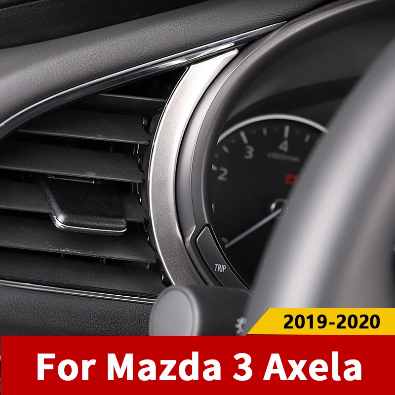 

For Mazda 3 Axela 2019 2020 Stainless steel Car instrument dashboard display Frame Trim Cover Sticker Interior Accessories