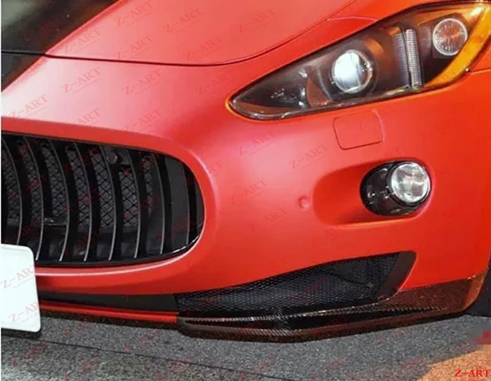Z-ART передняя губа из углеродного волокна для Maserati углеродное волокно передний разделитель для Maserati Gran Turismo 2007-2012 передние закрылки
