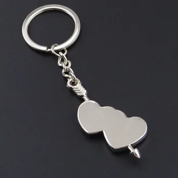 

Hot sale wedding I love you heart-shaped couple keychain one piece gift pendant for middle school students