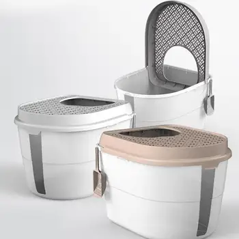 

Enclosed Deodorizing Super-large Cat Toilet With Mecca Jack-in Cat Sandbox