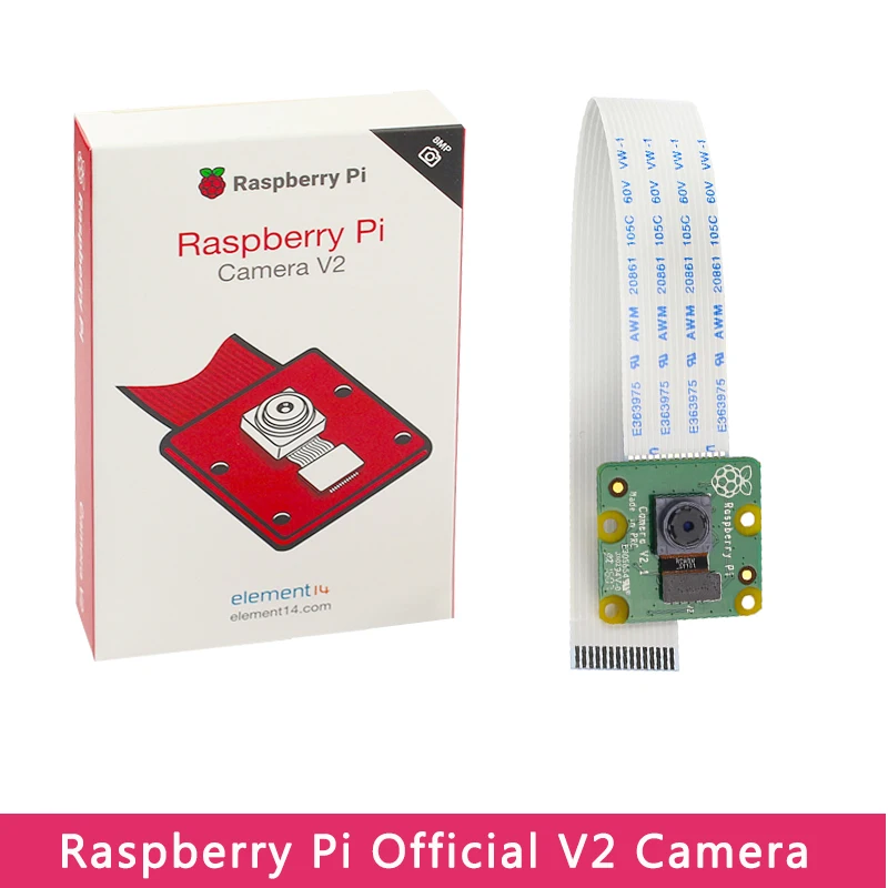Оригинальная официальная камера Raspberry Pi V2 8MP 1080P IMX219 для 4 Модель B / 3B +/3B поддержка