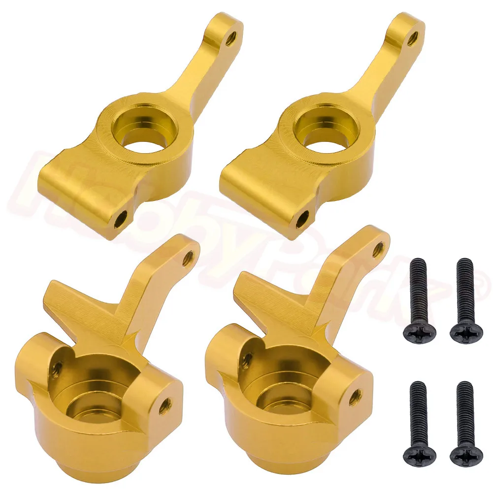 Metal Aluminum Steering Hub Carrier Knuckle Set For RC 1/10 Electric Himoto E10 E10XB E10XBL Tanto Off Road Buggy Replacement | Игрушки и