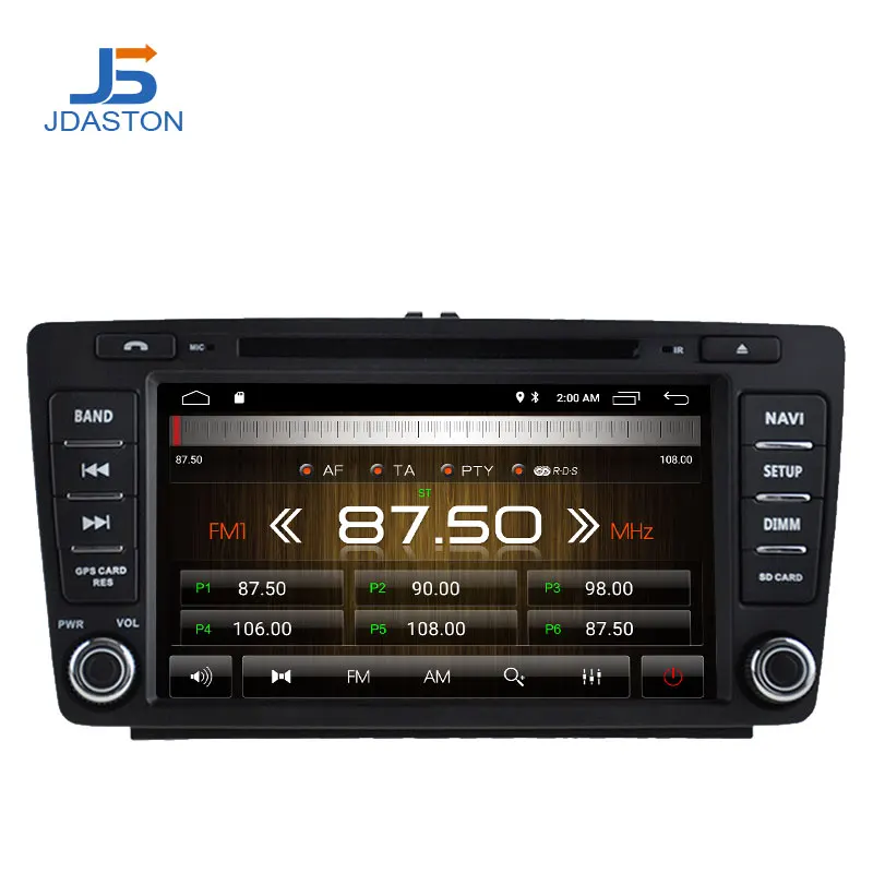 JDASTON 8 дюймов Android 10,0 автомобильный dvd-плеер для SKODA Octavia 2009-2013 gps навигация Мультимедиа Стерео 2 Din автомагнитола ips wifi