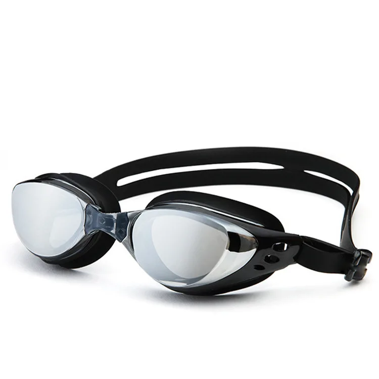 

Myopia Adult Electroplated Swimming Glasses UV-Protection High-definition Waterproof Anti-fog Big Vision Swimming Goggle Set Eye