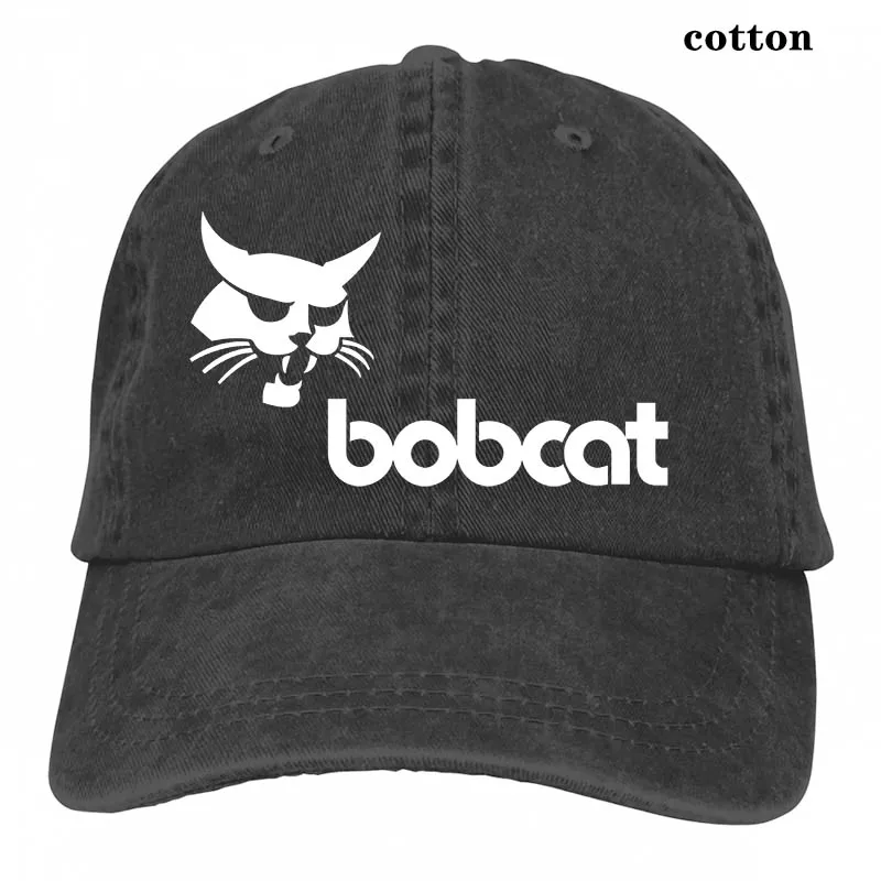 Бейсбольная кепка с логотипом Bobcat для мужчин и женщин, Кепка-Дальнобойщик, модная Регулируемая Кепка - Цвет: 3-Black