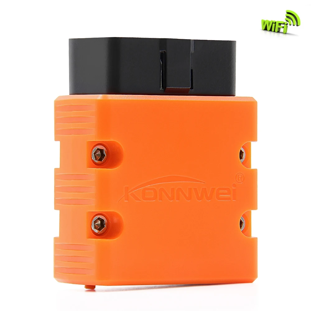 ELM327 V1.5 OBD2 KONNWEI автоматический сканер KW902 Wifi OBD2 CAN-BUS PIC18F25K80 MINI ELM 327 OBDII KW902 считыватель кодов для Android IOS - Цвет: Orange ELM 237 OBD2