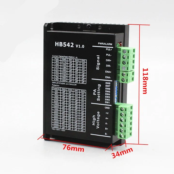 Nema 23 шаговый двигатель 57BYG250 1N. m/2N. m/2.8N.m+ Цифровой Драйвер HB542
