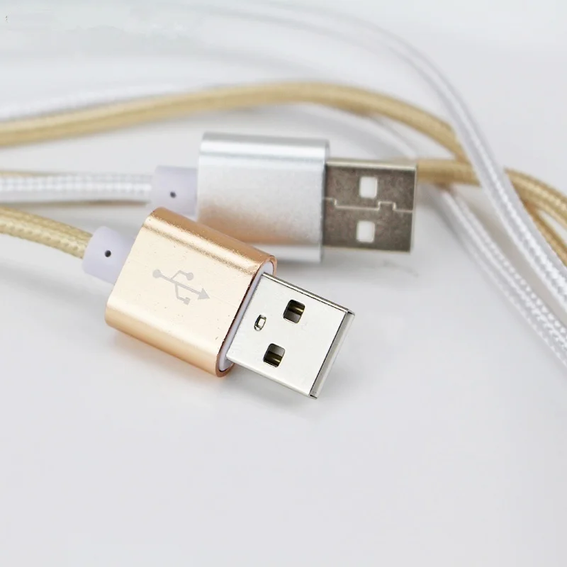 1PC Mobile Phone Data Cable 1M/2M/3M 6 Colors Data Lines For Apple Android Type-c