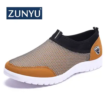 

2020 Summer Mesh Shoe Sneakers For Men Shoes Breathable Men's Casual Shoes Slip-On Male Shoes Loafers Casual Walking 38-48