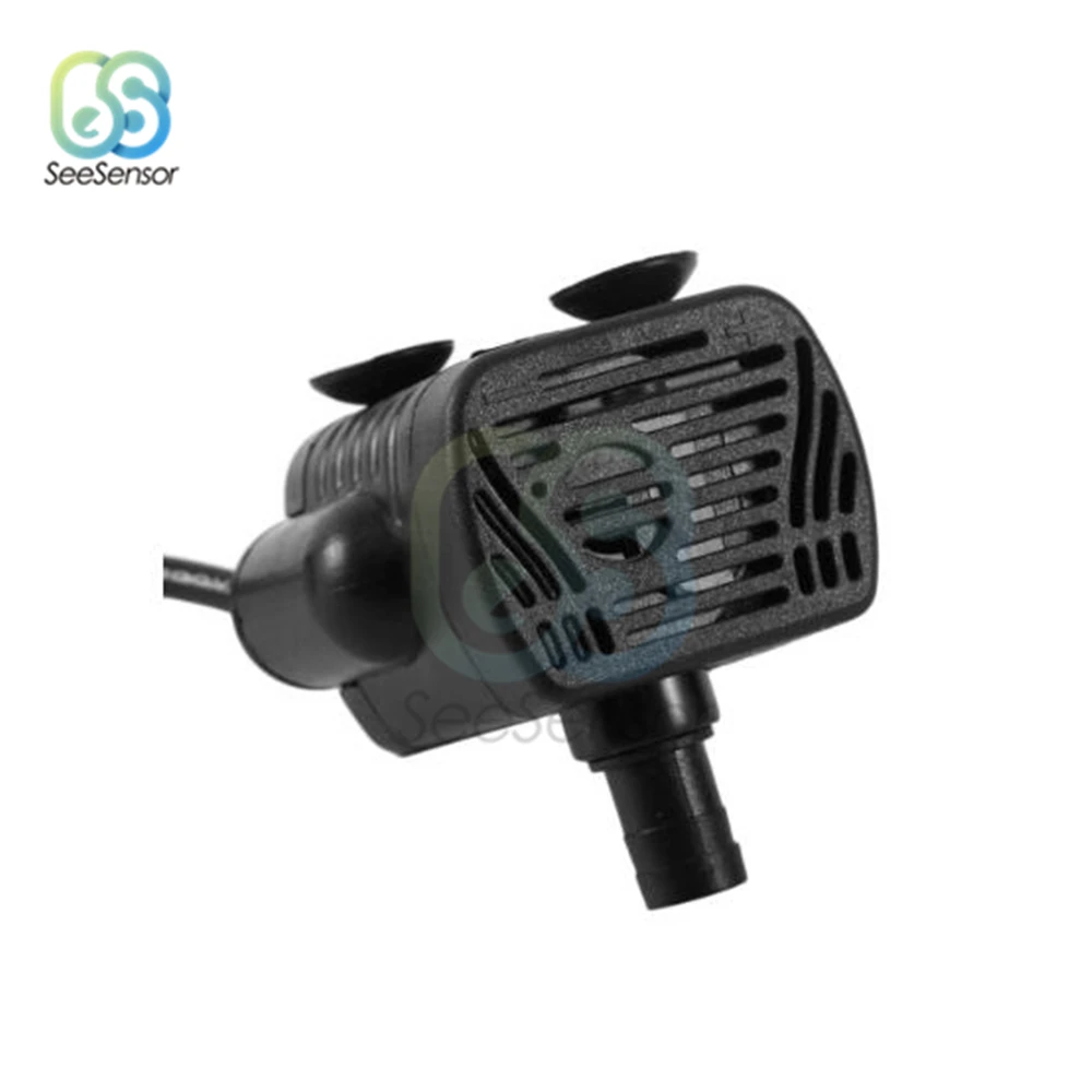 DC 3.5V-9V 3W USB Brushless Submersible Fountain Pond Water Pump for Aquarium Fish Tank Plastic
