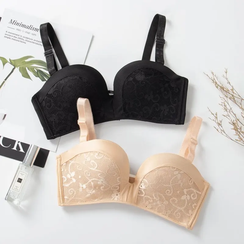 Сексуальные женские кружевные бюстгальтеры пуш ап мягкий Невидимый Бралетт