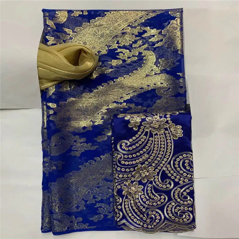 2+3.6+2 Yards Three-Piece Suit Silk Fabric 2022 High Quality Embroidery Printing Silk Fabric For Sewing Textile Material.N19 