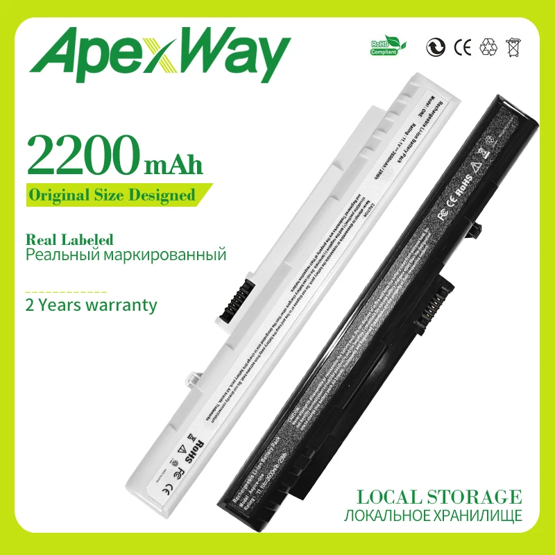 Аккумулятор Apexway для ноутбука Acer One 571 8 9 A110 A150 D150 D250 P531h Gateway LT1001J LT2000 UM08A31 UM08A51 UM08A71