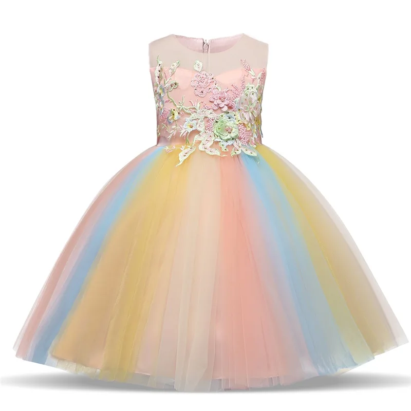 Элегантное Новогоднее платье принцессы для девочек; свадебное платье для девочек; детское праздничное платье; платье для дня рождения; Vestidos Infantil - Цвет: Style 7