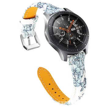 

2020 new Smart strap for Samsung galaxy watch 46mm suede leather leather fashion strap printing for Samsung replacement strap