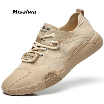 

Misalwa Mens Shoes Casual Sneakers Ice Silk Outdoor Summer Autumn Comfortable Men Shoes 2020 Moccasins Yellow Grey Men Loafers