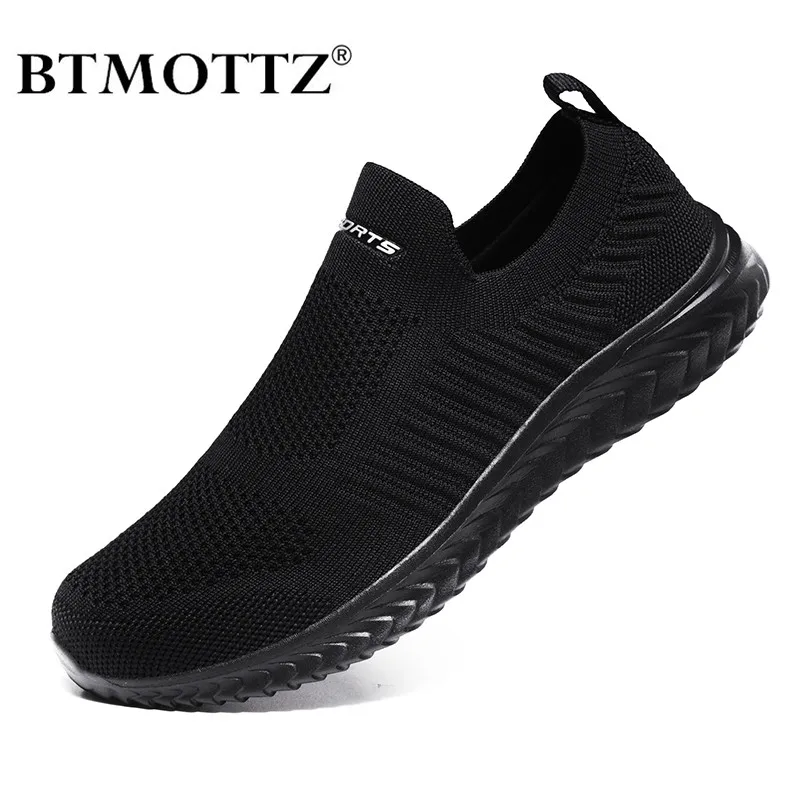 Zapatos de malla ligeros para hombre, zapatillas informales a la moda y transpirables, para caminar, mocasines
