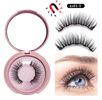 

Magnetic Eyelashes with eyeliner natural 3D Mink False Eyelashes Liquid Eyeliner & Tweezer Set & Waterproof Eyeliner