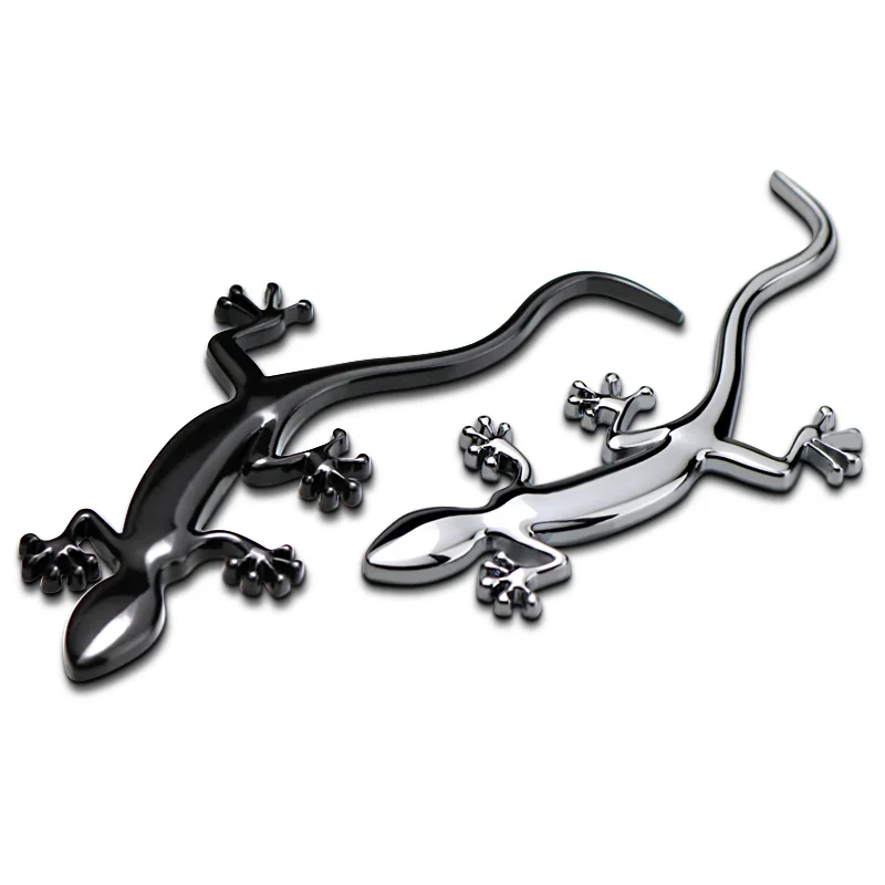 2 pcs Chrome 3D Metal Alloy Emblem Sticker Lizard Gecko Badge for Audi Quattro A4 A5 TT Q3 Car Decal Personality modification | Автомобили