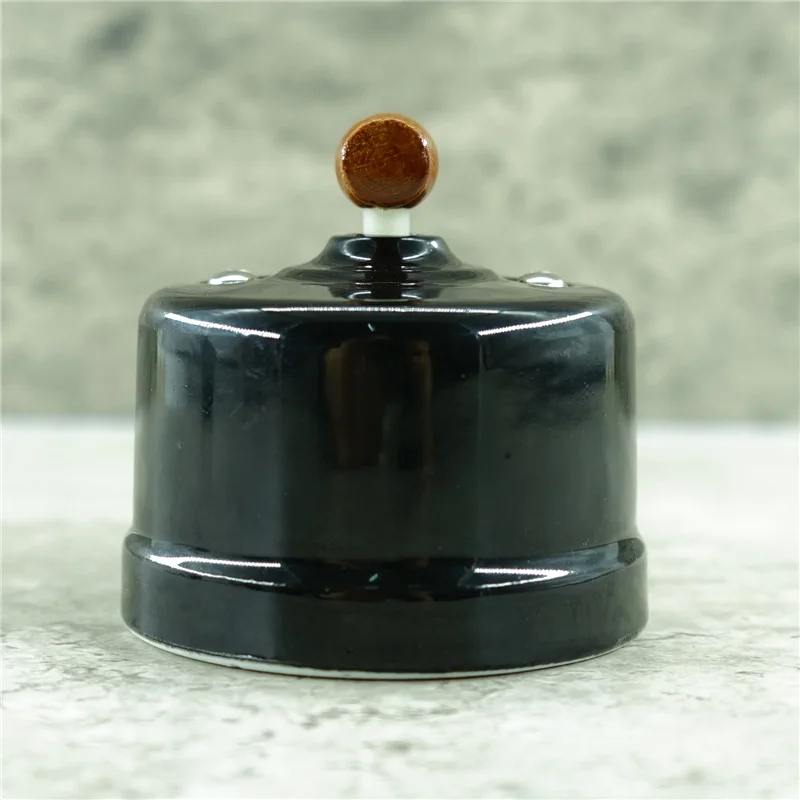 interruptor luz giratoria ceramica vintage 1 gangue dupla maneira 240v10a 10a 03