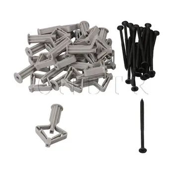 

CNBTR 20 Set 5x3.4x1.4cm Butterfly Shape Expansion Tube Screw for Gypsum Board